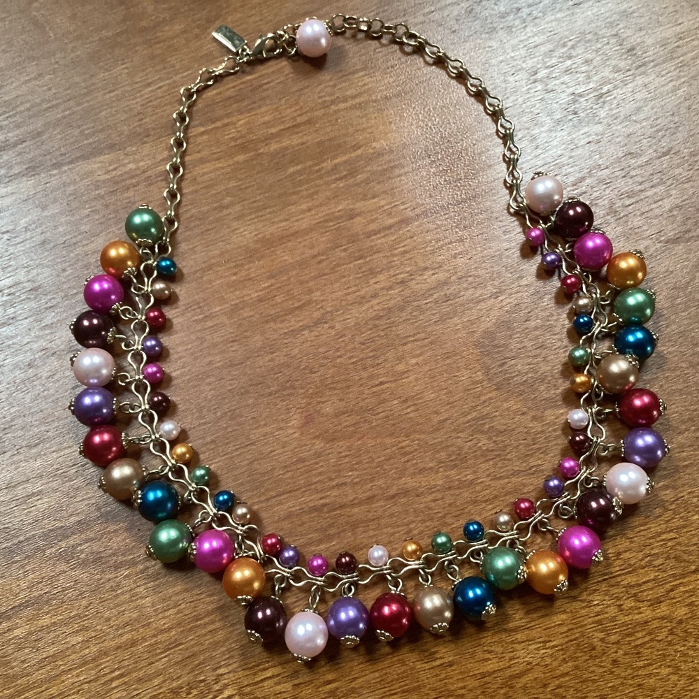 Kate Spade Gold-tone Multicolor Beaded Necklace
